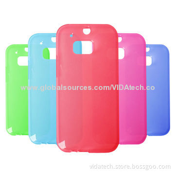 Smooth Surface Translucent Soft with Frosted Matte Finish Inner TPU Protective Case for HTC M8